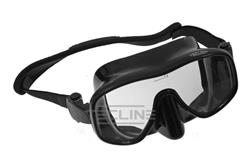 Frameless View Mask Mat with Neoprene Strap Black