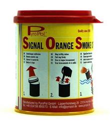 Signal orange smoke CF3 Pyropol Solas MED